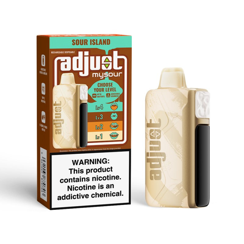 Adjust MySour 40K Puffs Disposable Vape Device Sour Island