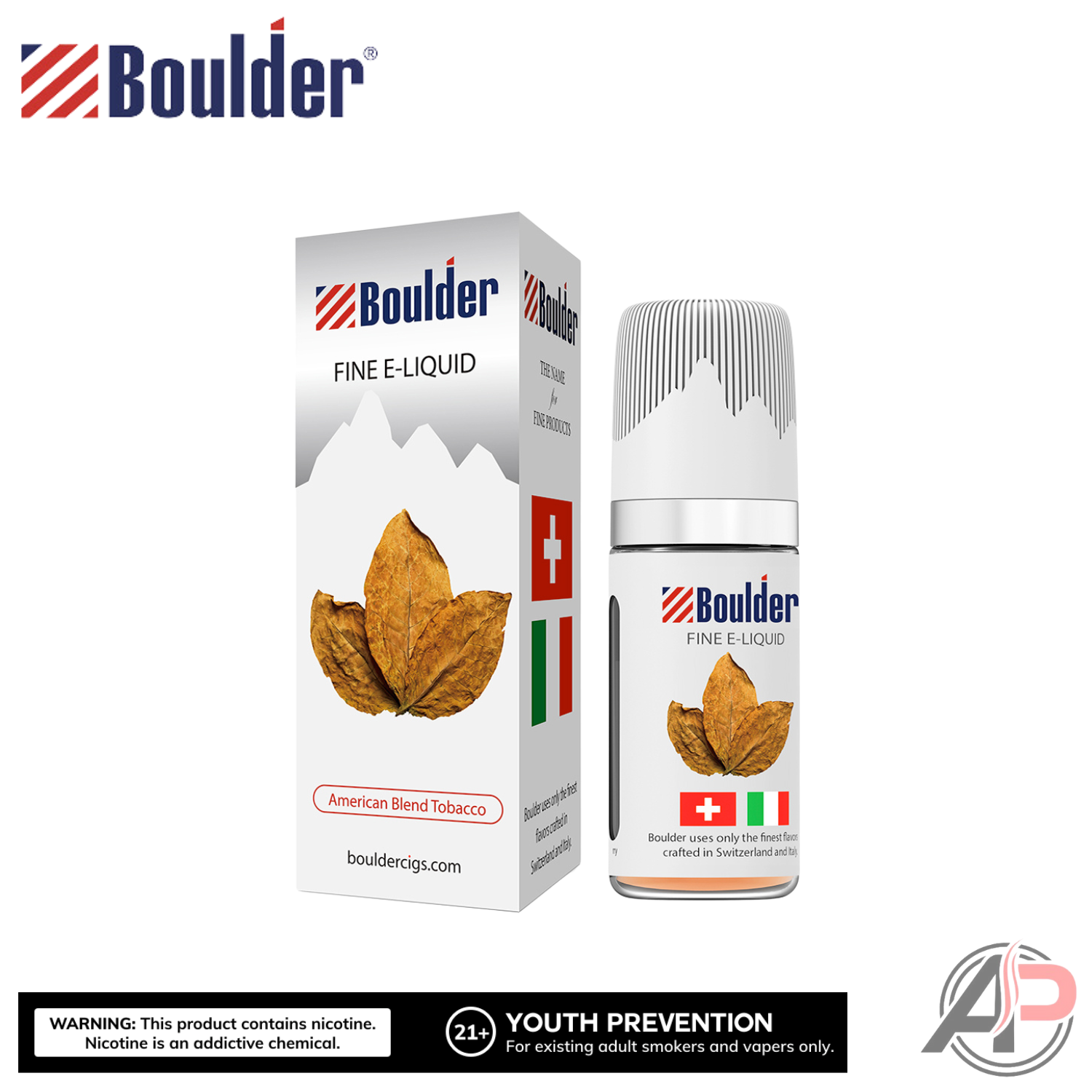 Boulder American Blend Tobacco E-Liquid 10mL Apvs Boulder American Blend Tobacco E-Liquid 10mL Apvs