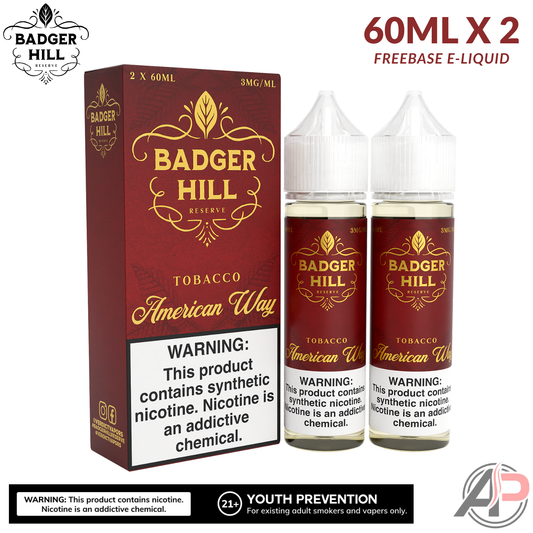 Badger Hill Reserve American Way E-Liquid 120mL