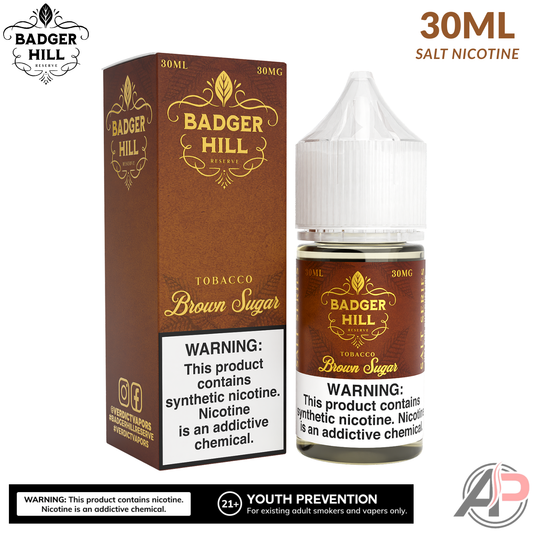 Badger Hill Reserve Brown Sugar Salt Nicotine 30mL