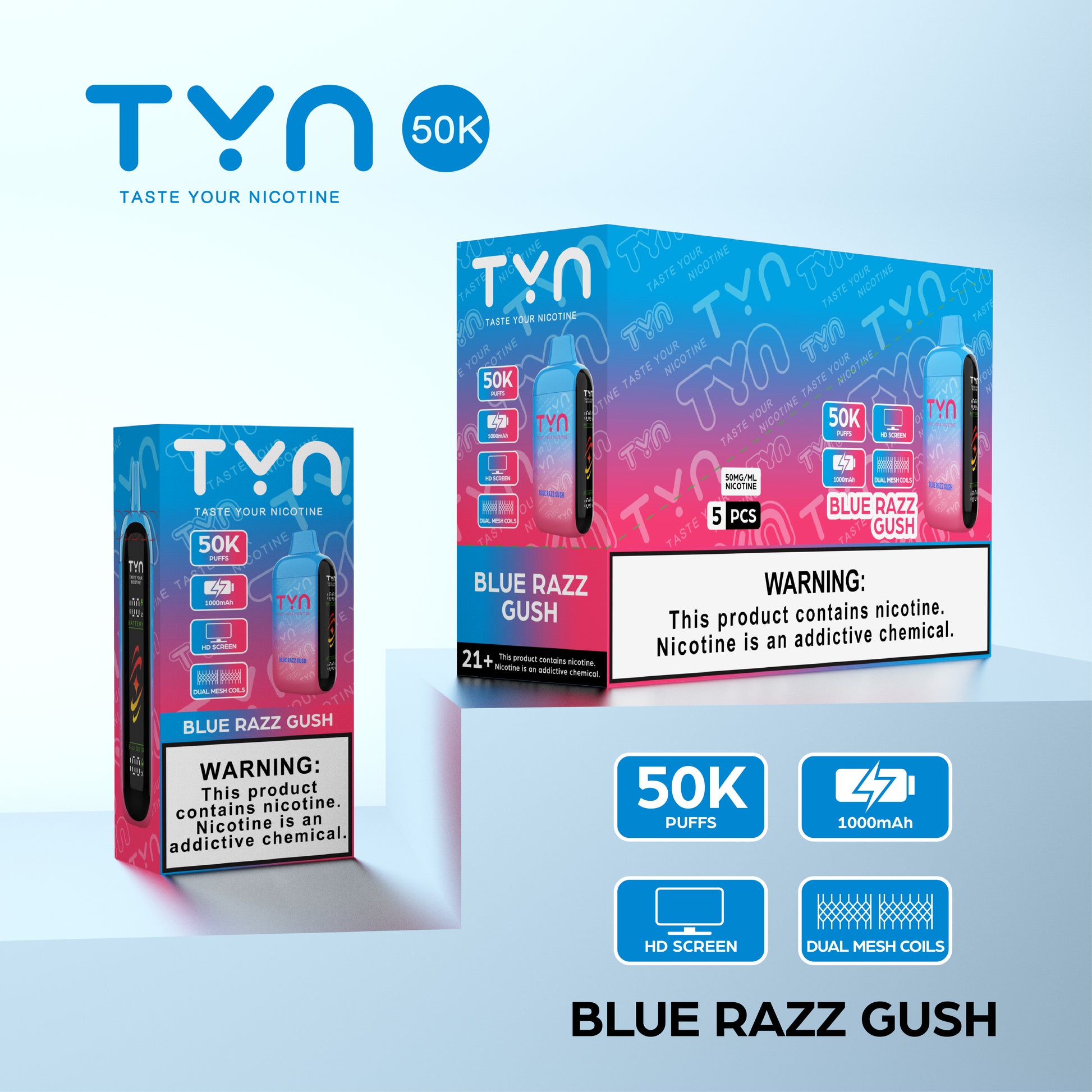 Tyn 50000 Puffs Disposable Vape Device