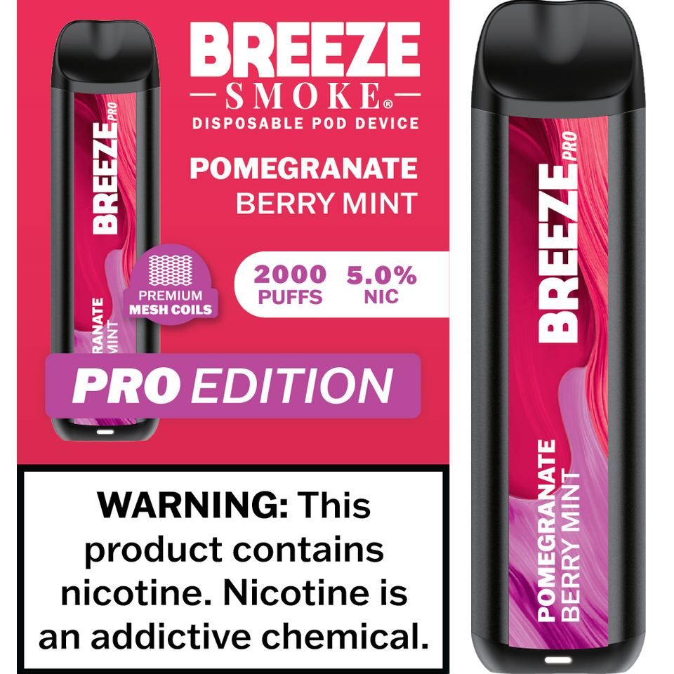 Breeze Smoke Pro Edition 2000 Puffs Disposable Vape Device