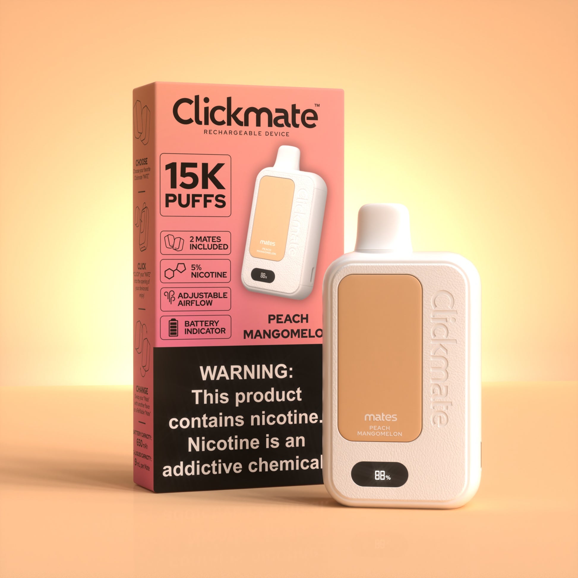 7 Daze Clickmate 15000 Puffs Disposable Vape Device Starter Kit