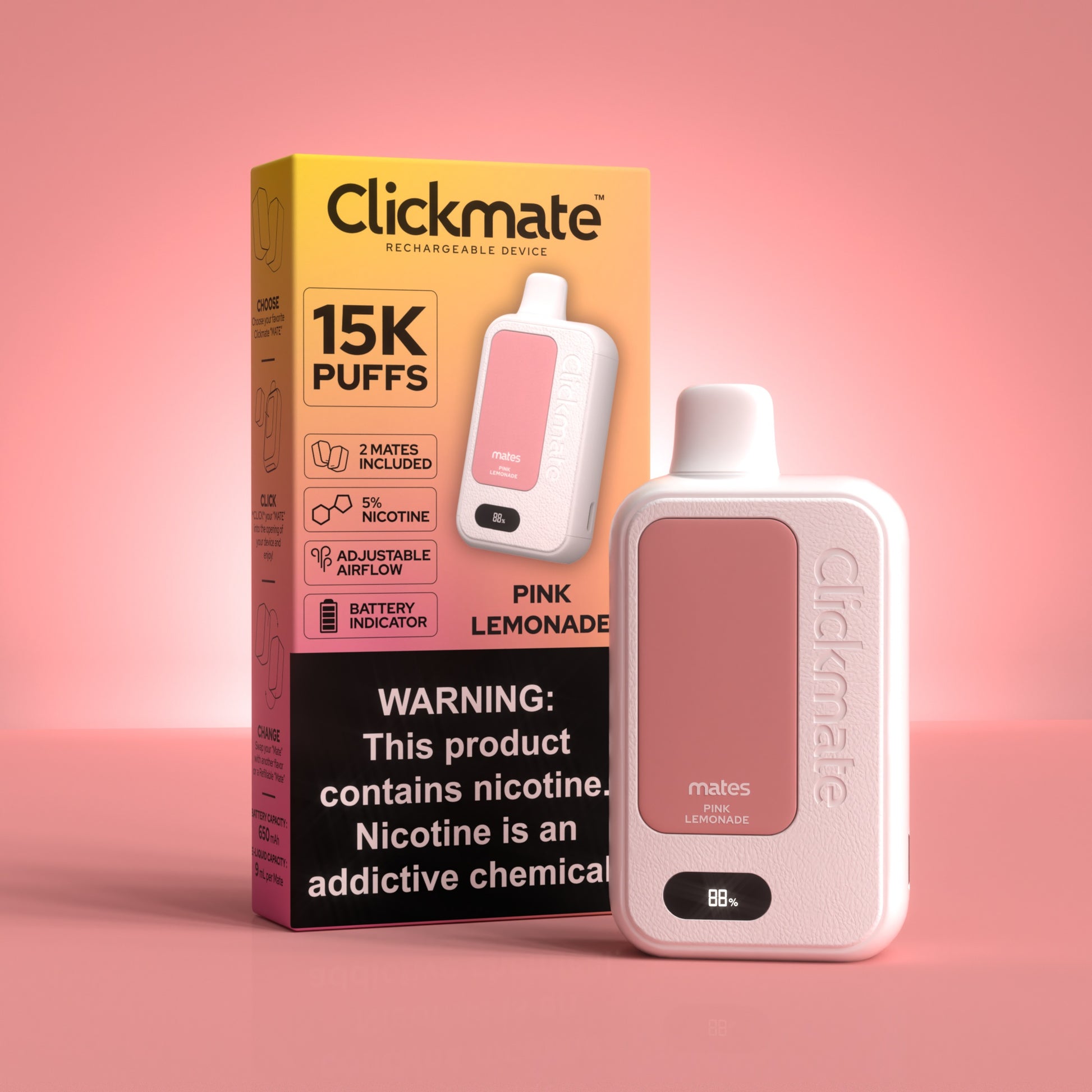Starter Kit Vape 7Daze Clickmate 5% Kit 15000 Puffs 18mL 50mg - MOQ 5 - Empire Imports Wholesale | Vape Wholesale And Distribution Australia Disposable Starter Starter Kit Vape 7Daze Clickmate 5% Kit 15000 Puffs 18mL 50mg - MOQ 5 - Empire Imports Wholesale | Vape Wholesale And Distribution Australia Disposable Starter