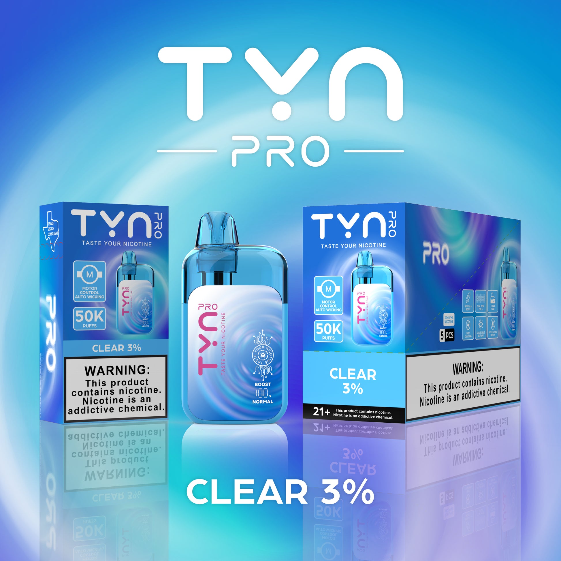 Tyn Pro 50,000 Puffs Disposable Vape Device