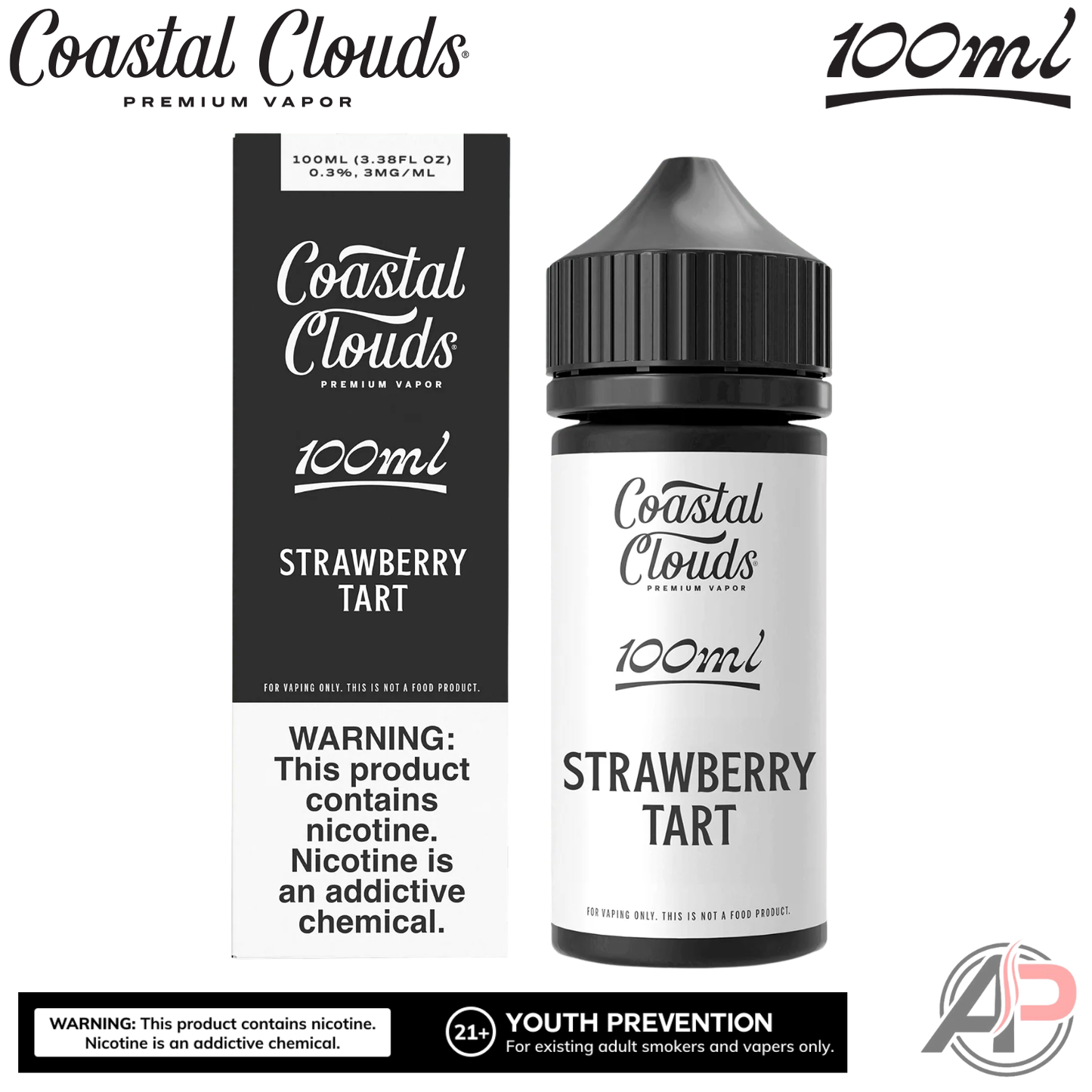 Coastal Clouds Strawberry Tart E-Liquid 100mL