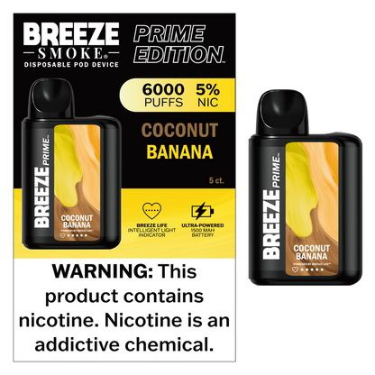 Breeze Smoke Prime Edition 6000 Puff Disposable Vape Device
