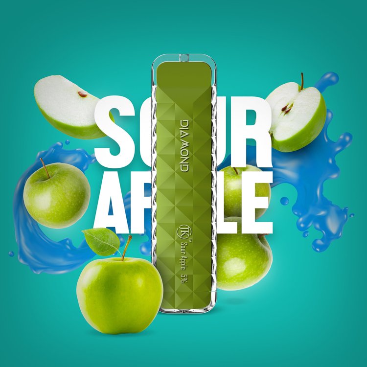 Air Bar Diamond Vape Disposable Device Sour Apple