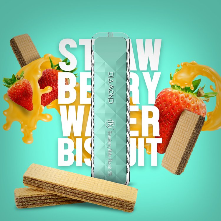 Air Bar Diamond Disposable Vape Strawberry Wafer Biscuit
