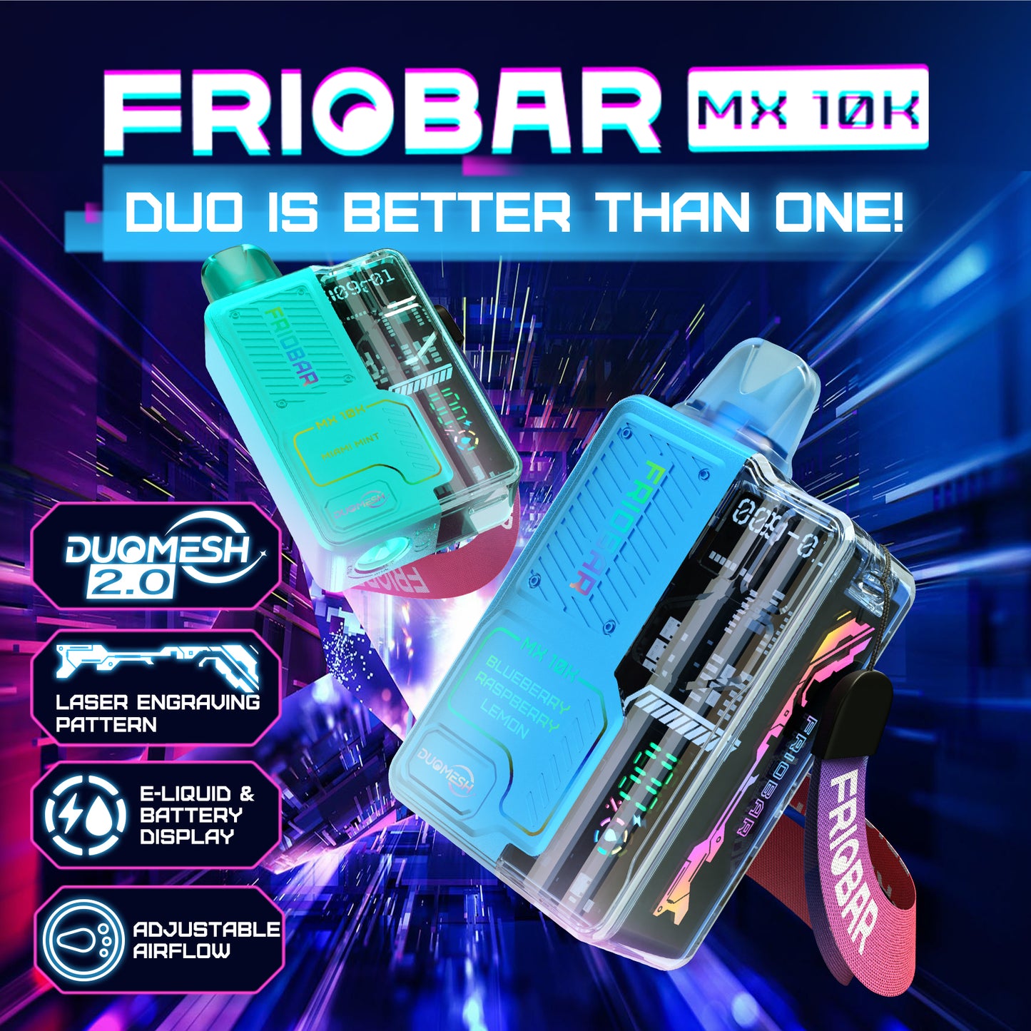 FrioBar MX 10K Puffs Disposable Vape Device