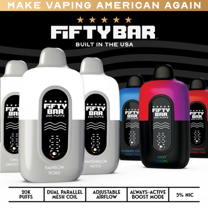 Fifty Bar V2 20000 Puffs Disposable Vape Device