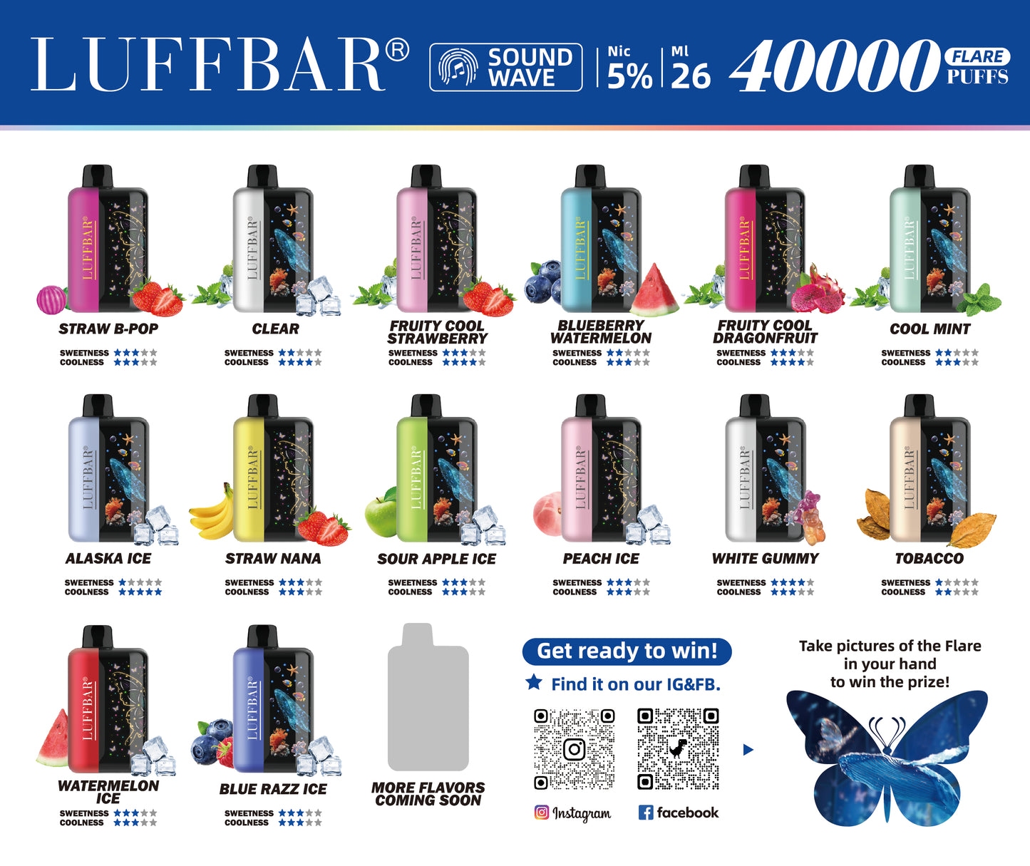 Luffbar Flare 40000 Puffs Disposable Vape Device