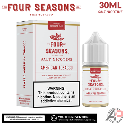 Four Seasons American Tobacco Salt Nicotine 30mL