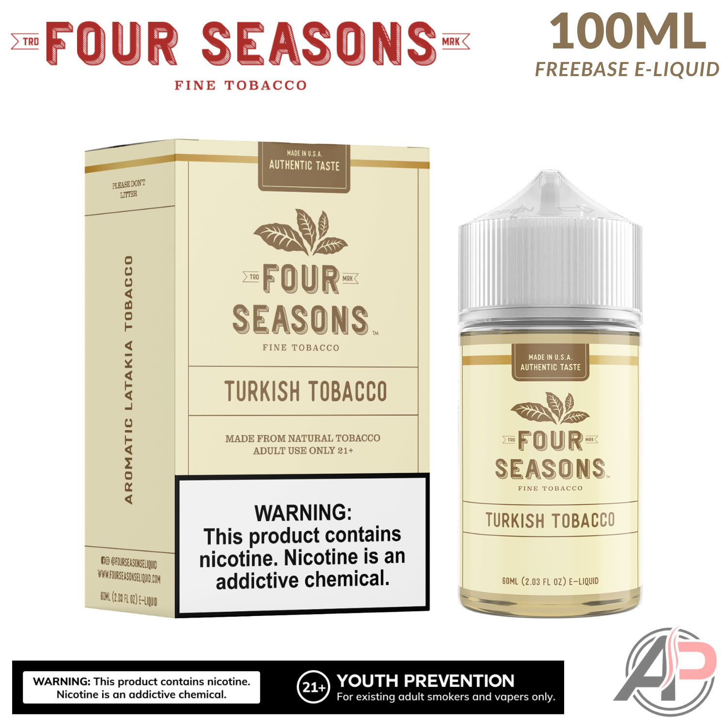 Four Seasons Turkish Tobacco E-Liquid 60mL