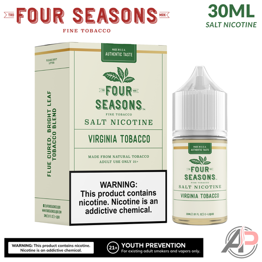Four Seasons Virginia Tobacco Salt Nicotine 30mL