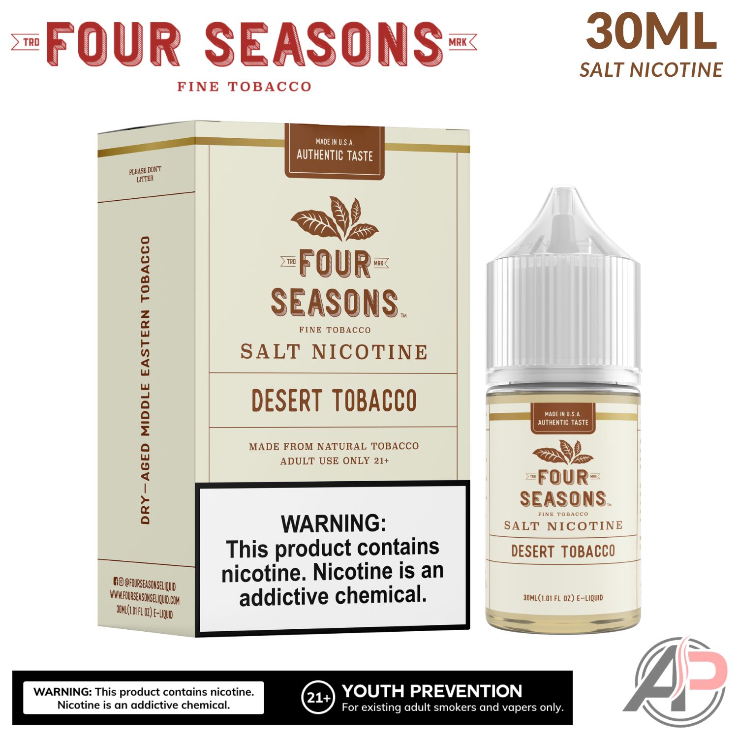 Four Seasons Desert Tobacco Salt Nicotine 30mL