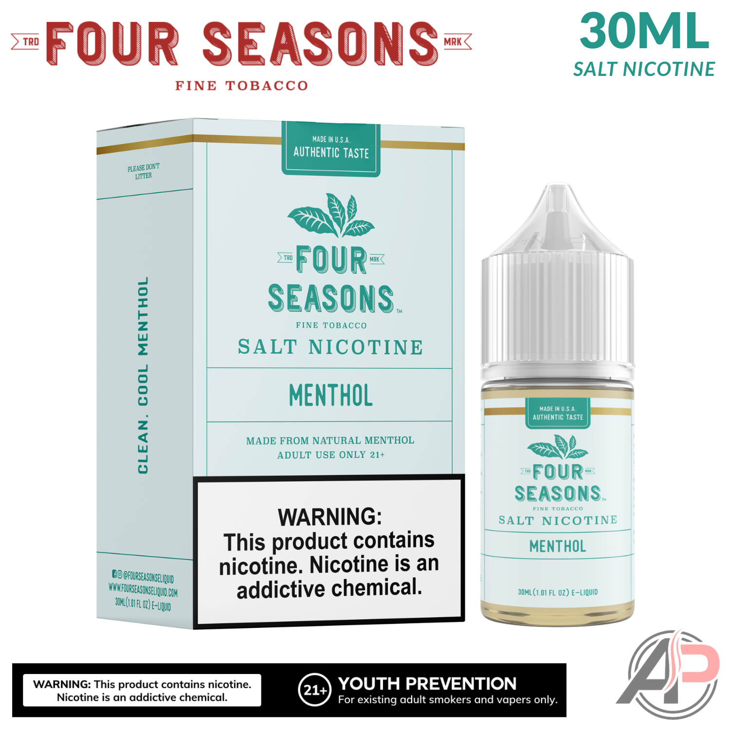 Four Seasons Menthol Salt Nicotine 30mL