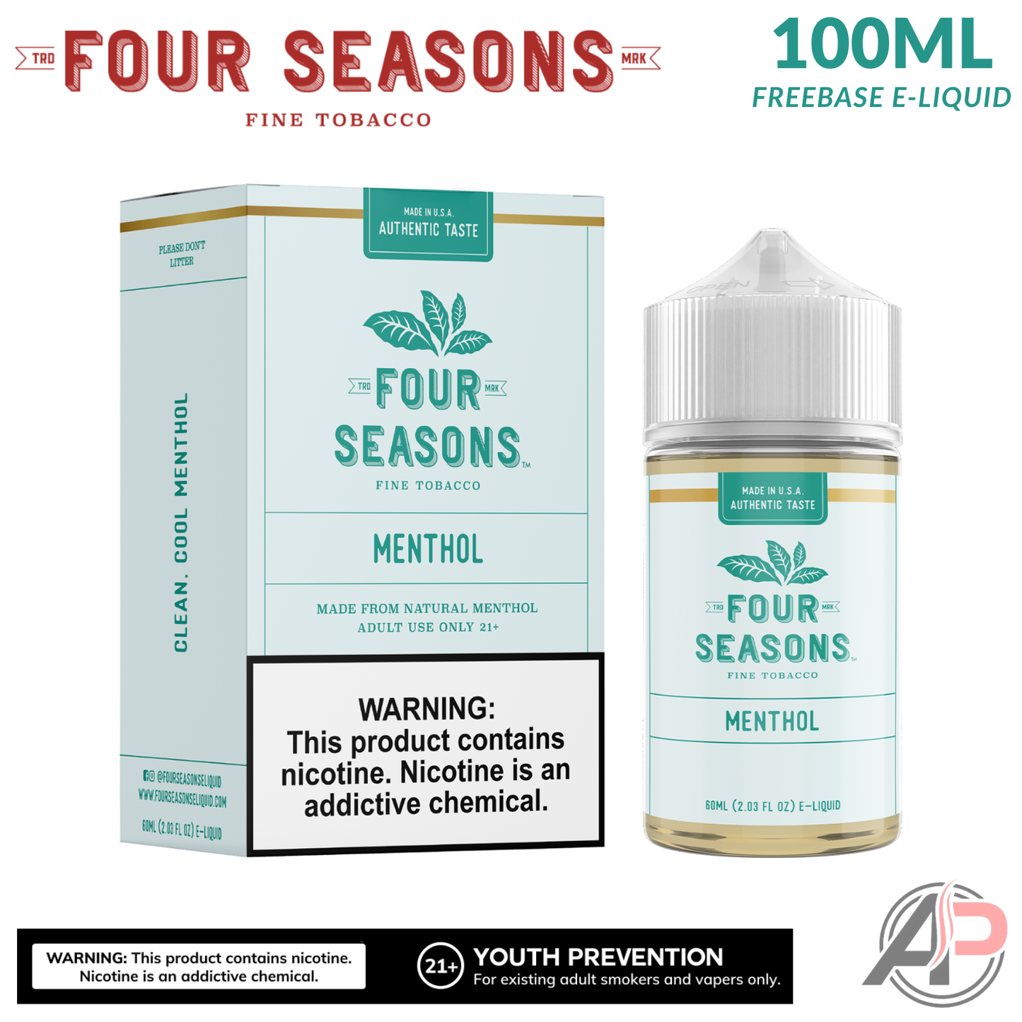 Four Seasons Menthol E-Liquid 60mL