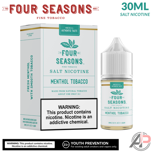 Four Seasons Menthol Tobacco Salt Nicotine 30mL