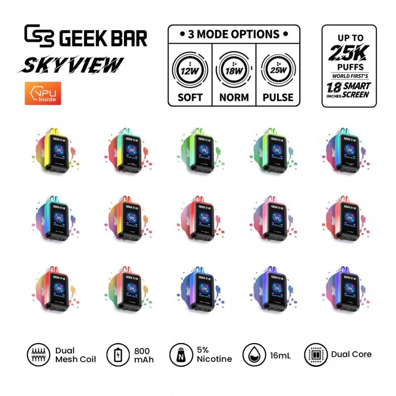 Geek Bar Digiflavor Skyview 25000 Puffs