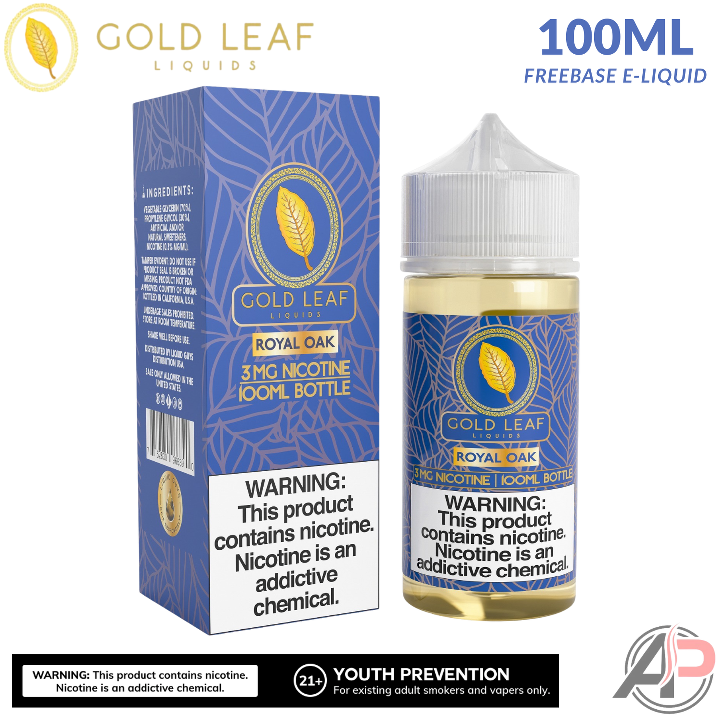 Gold Leaf Royal Oak E-Liquid 100mL