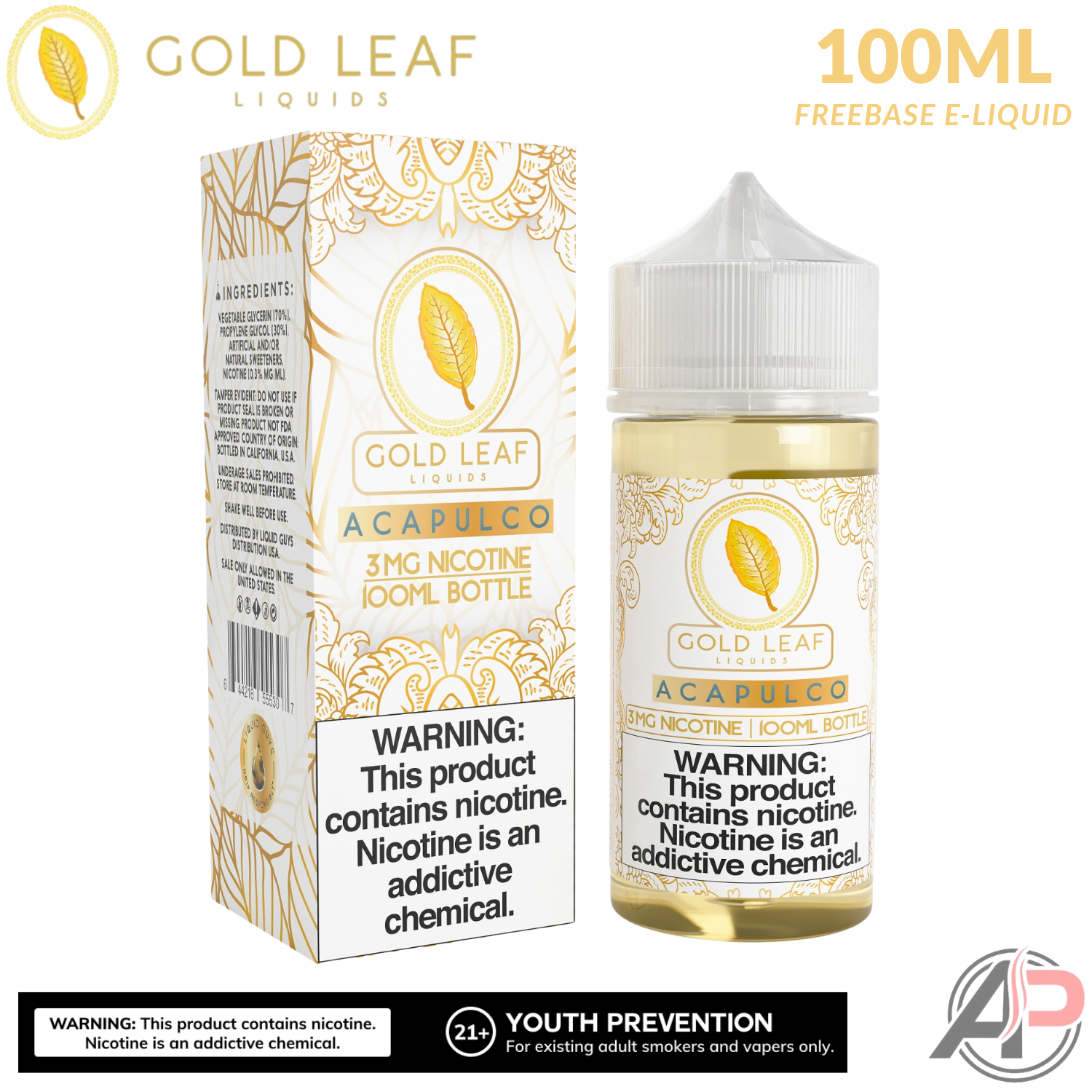 Gold Leaf Acapulco E-Liquid 100mL