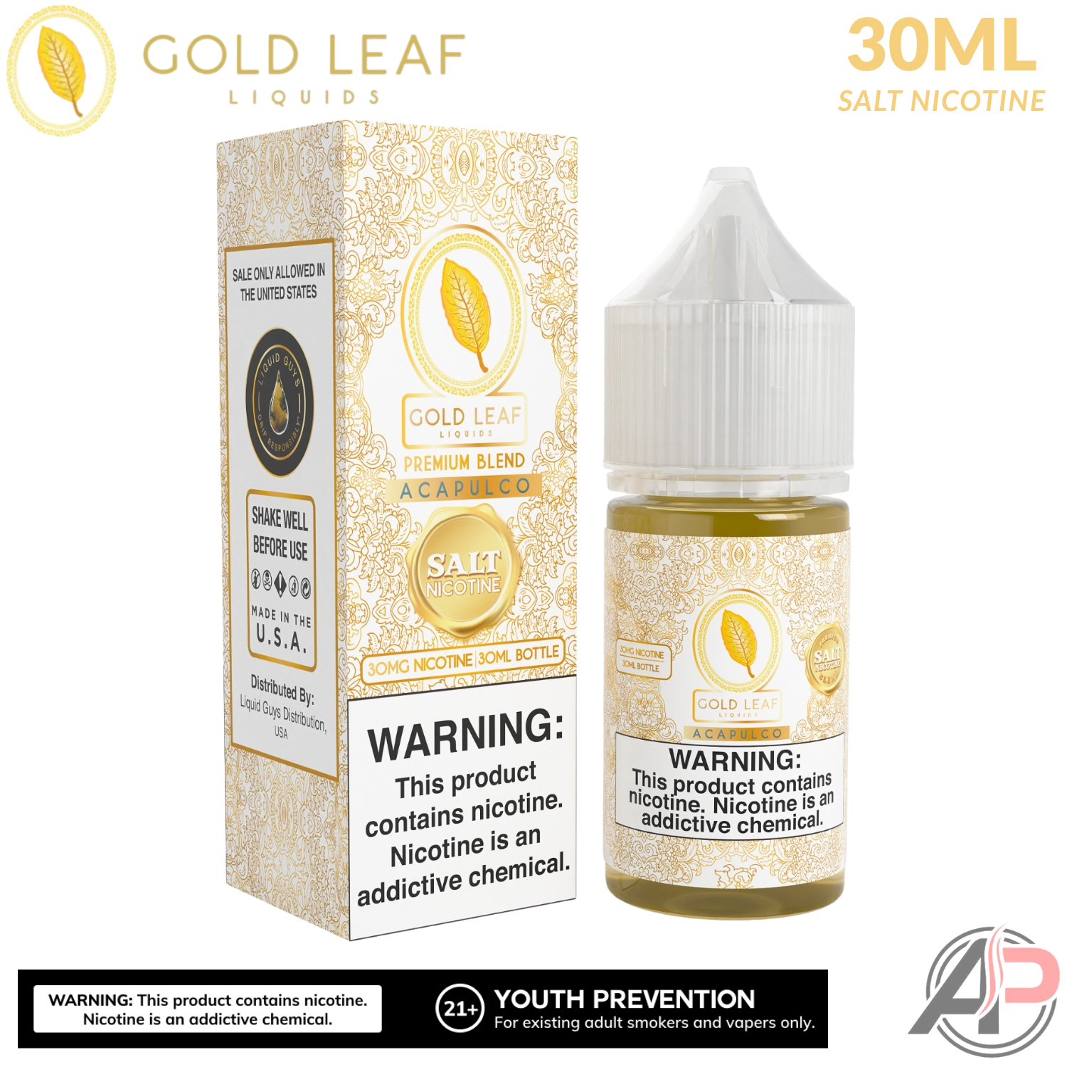 Gold Leaf Acapulco Salt Nicotine 30mL