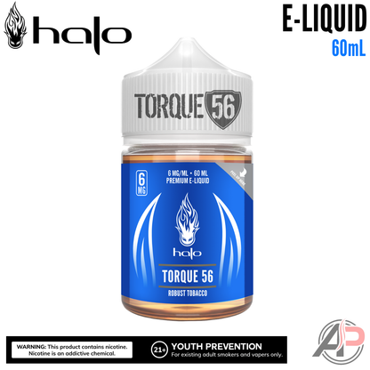 Halo Torque 56 Robust Tobacco E-Liquid 60mL Apvs Halo Torque 56 Robust Tobacco E-Liquid 60mL Apvs