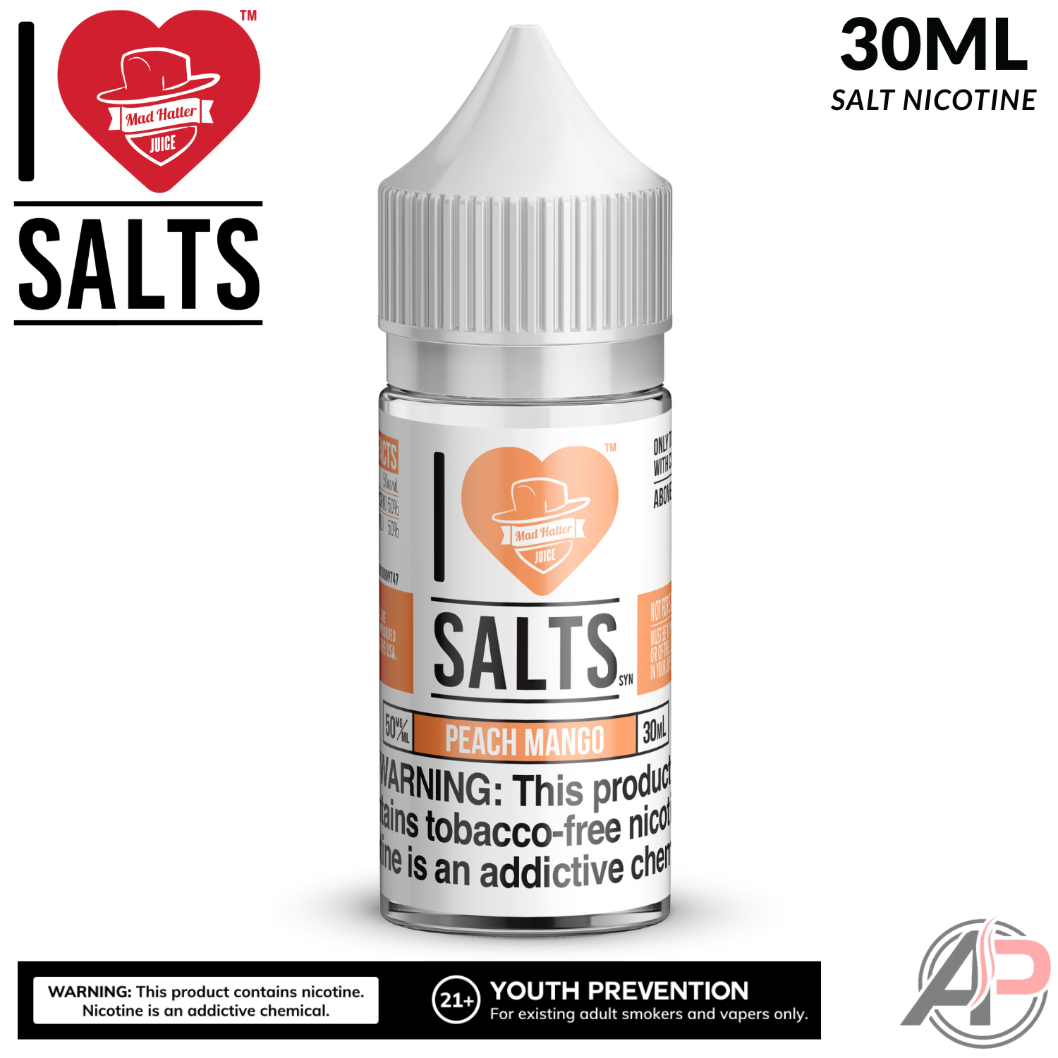 I Love Salts Peach Mango Salt Nicotine 30mL