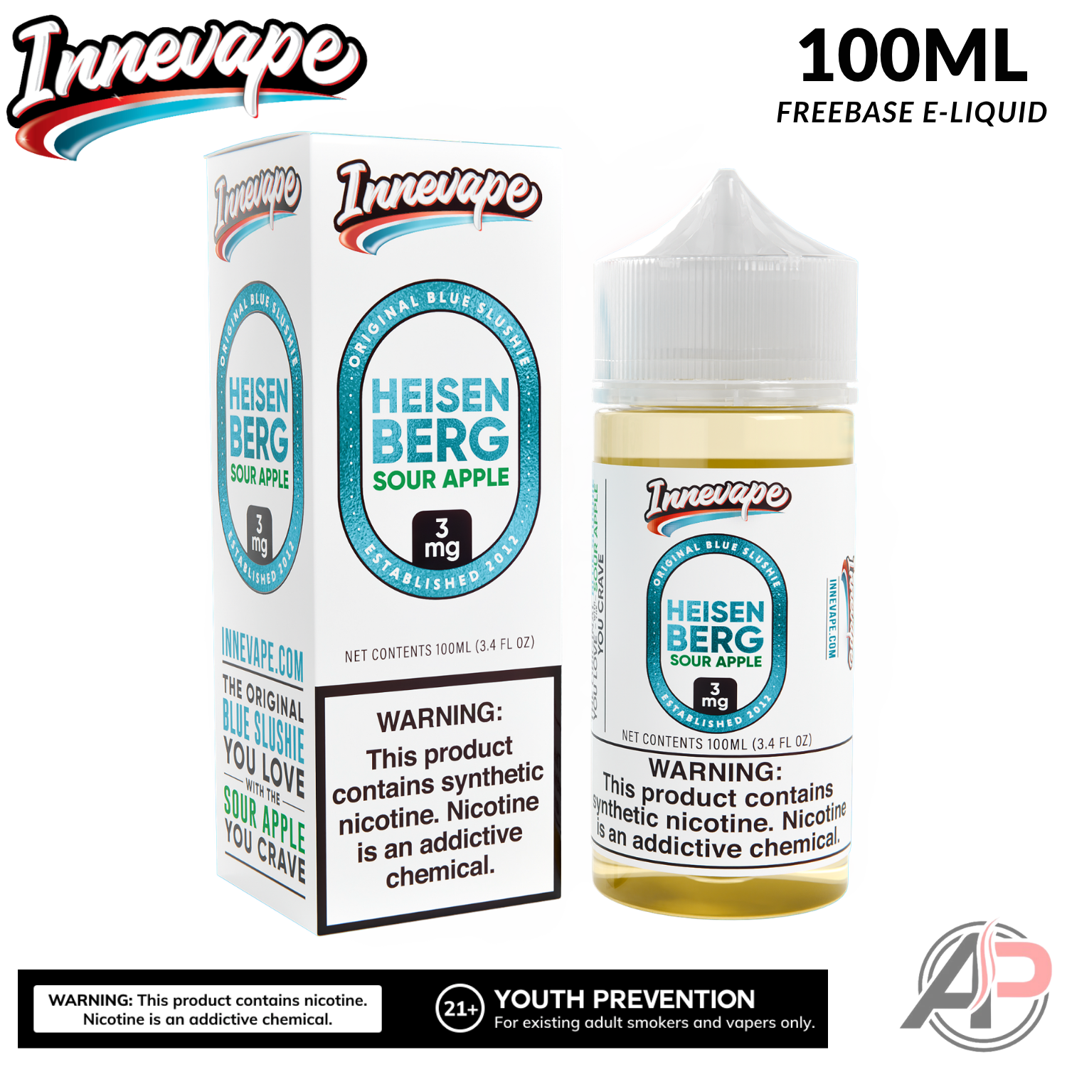 Innevape Heisenberg Sour Apple E-Liquid 100mL