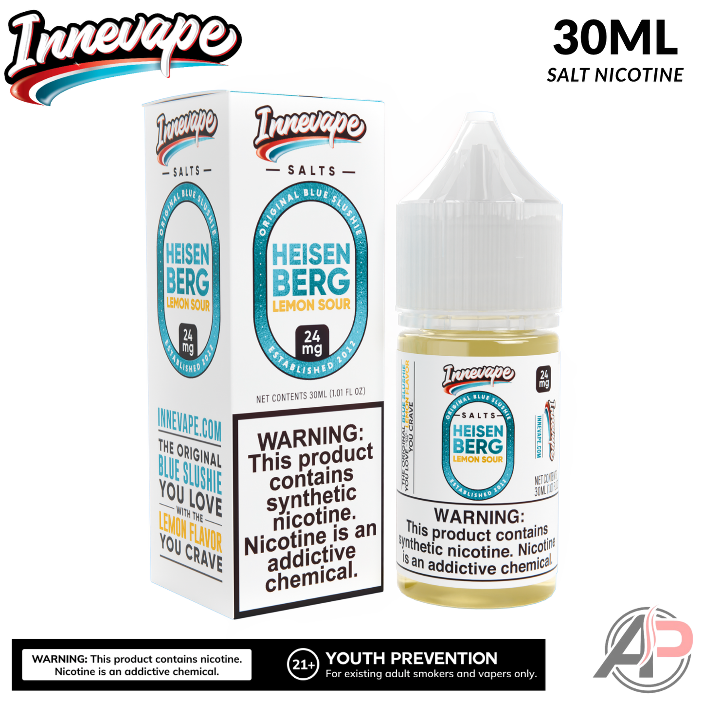 Innevape Heisenberg Lemon Sour Salt Nicotine 30mL
