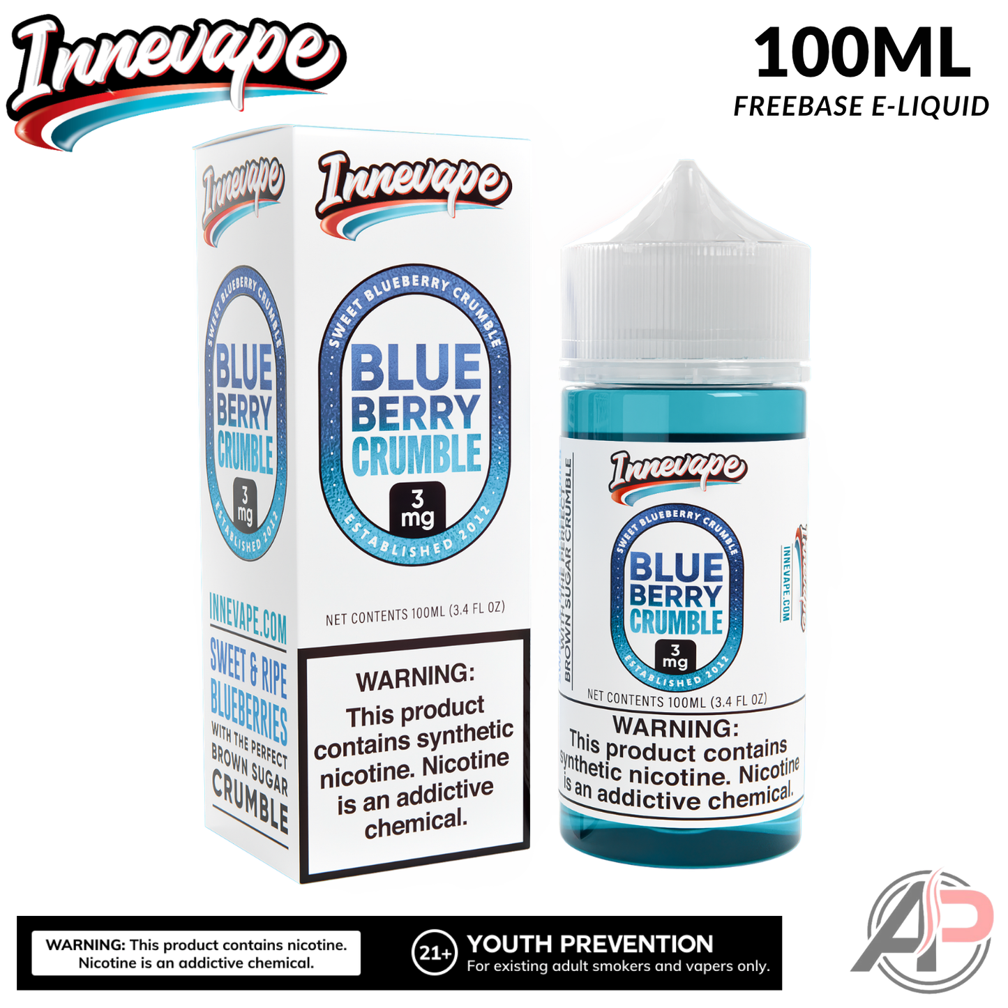 Innevape Blueberry Crumble E-Liquid 100mL