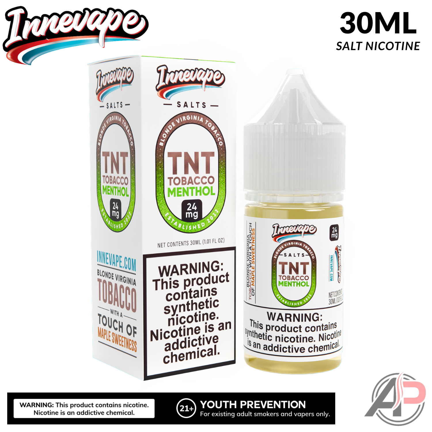 Innevape TNT Tobacco Menthol Salt Nicotine 30mL