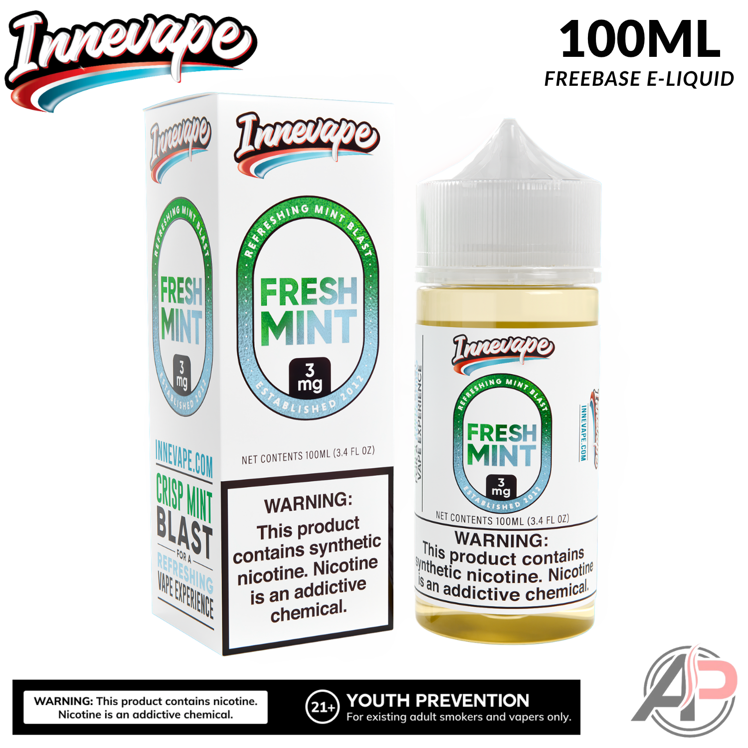 Innevape Fresh Mint E-Liquid 100mL