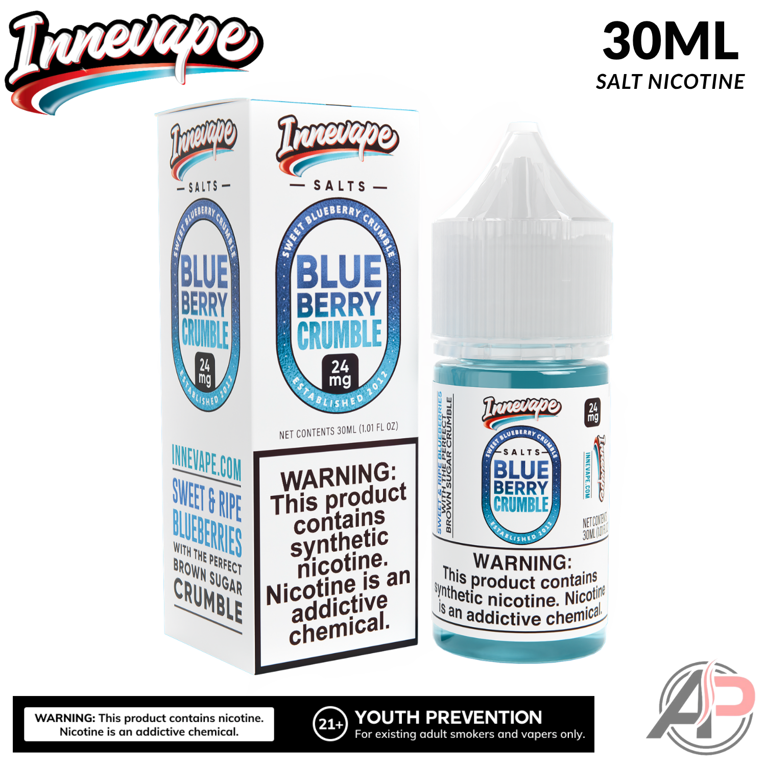 Innevape Blueberry Crumble Salt Nicotine 30mL