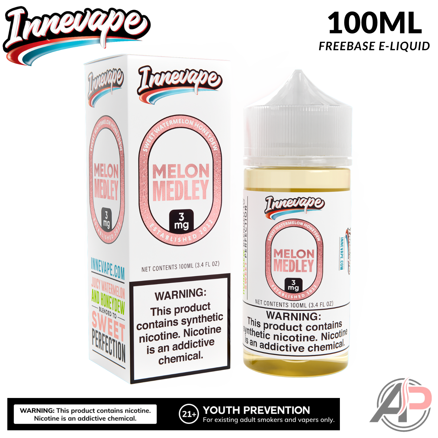 Innevape Melon Medley E-Liquid 100mL