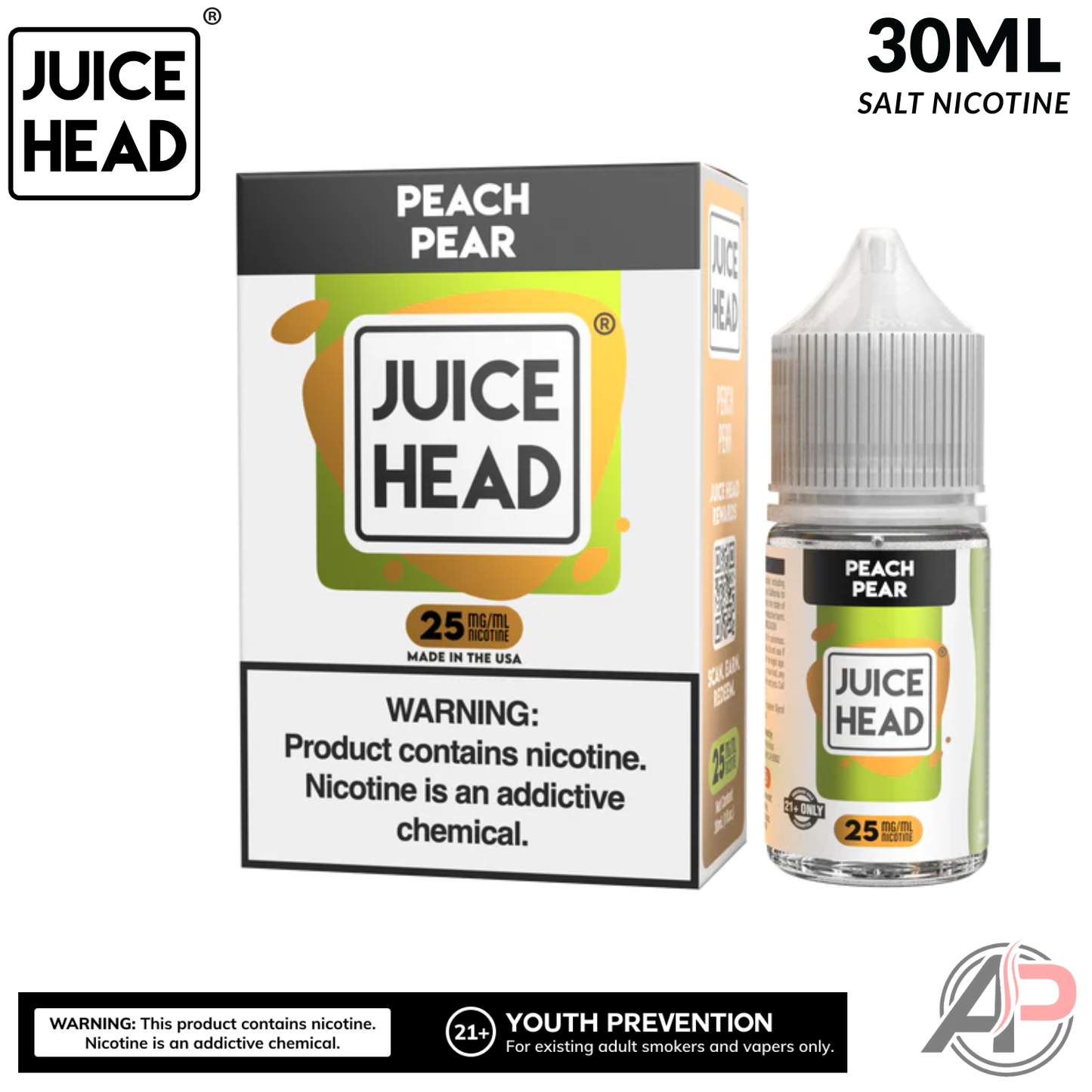 Juice Head Peach Pear Salt Nicotine 30mL