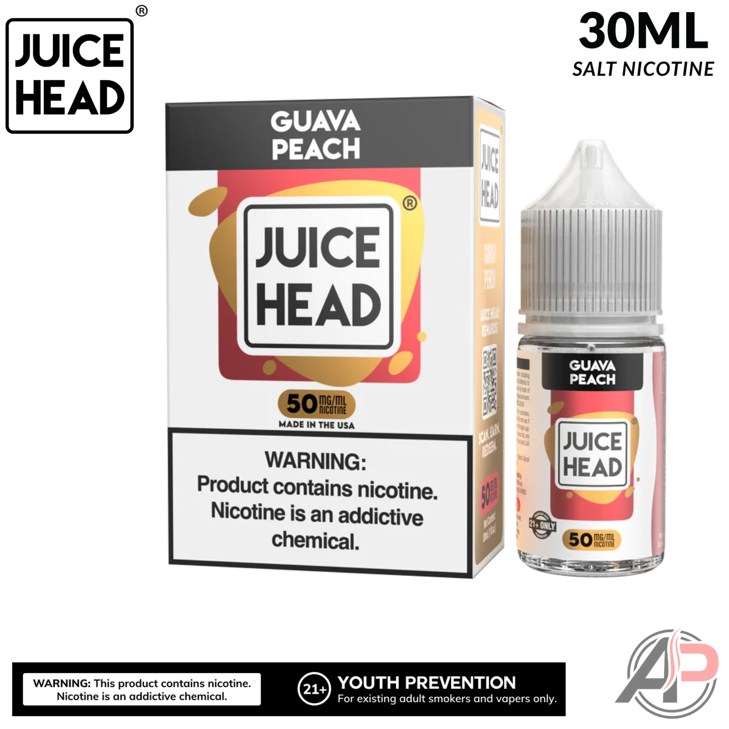 Juice Head Guava Peach Salt Nicotine 30mL