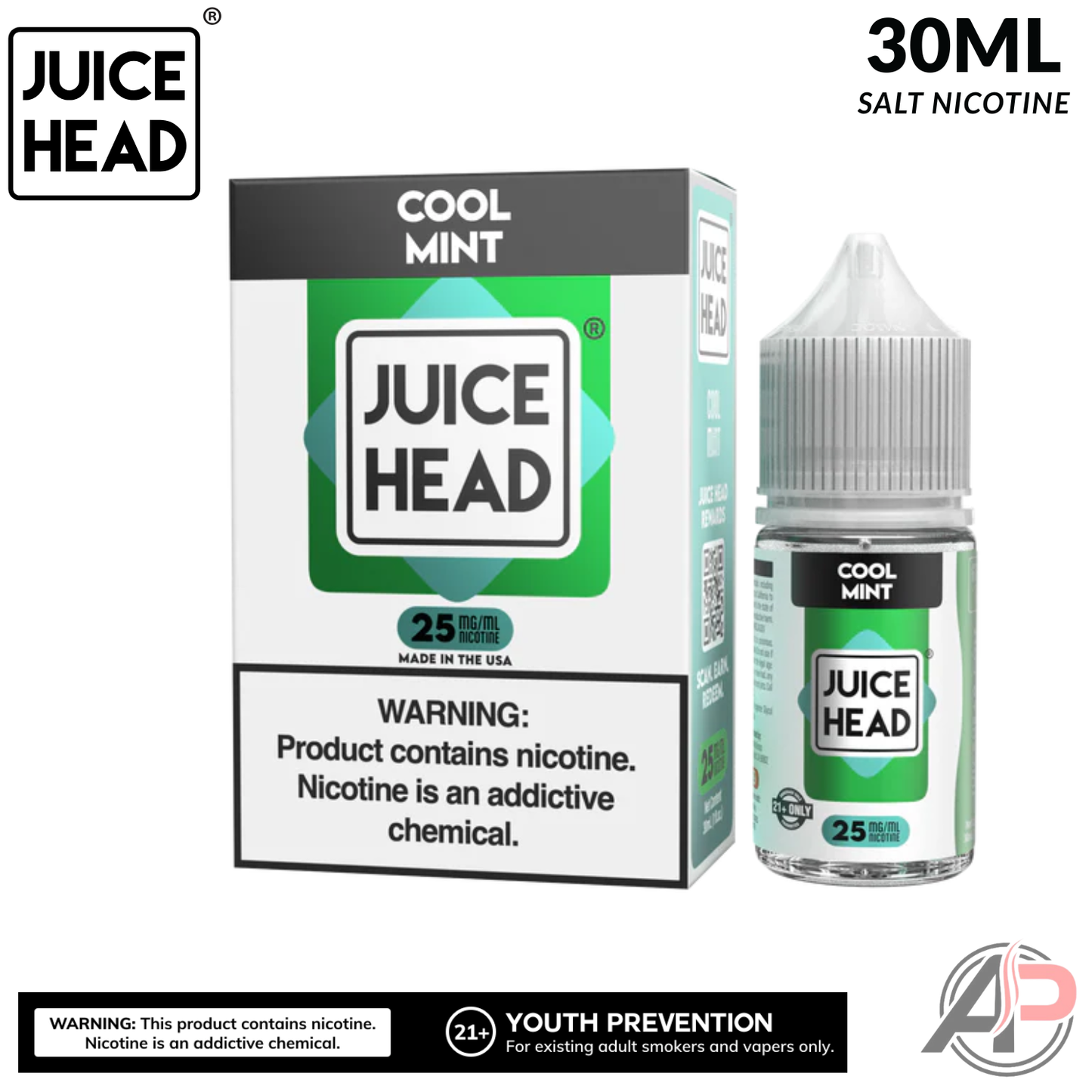 Juice Head Cool Mint Salt Nicotine 30mL