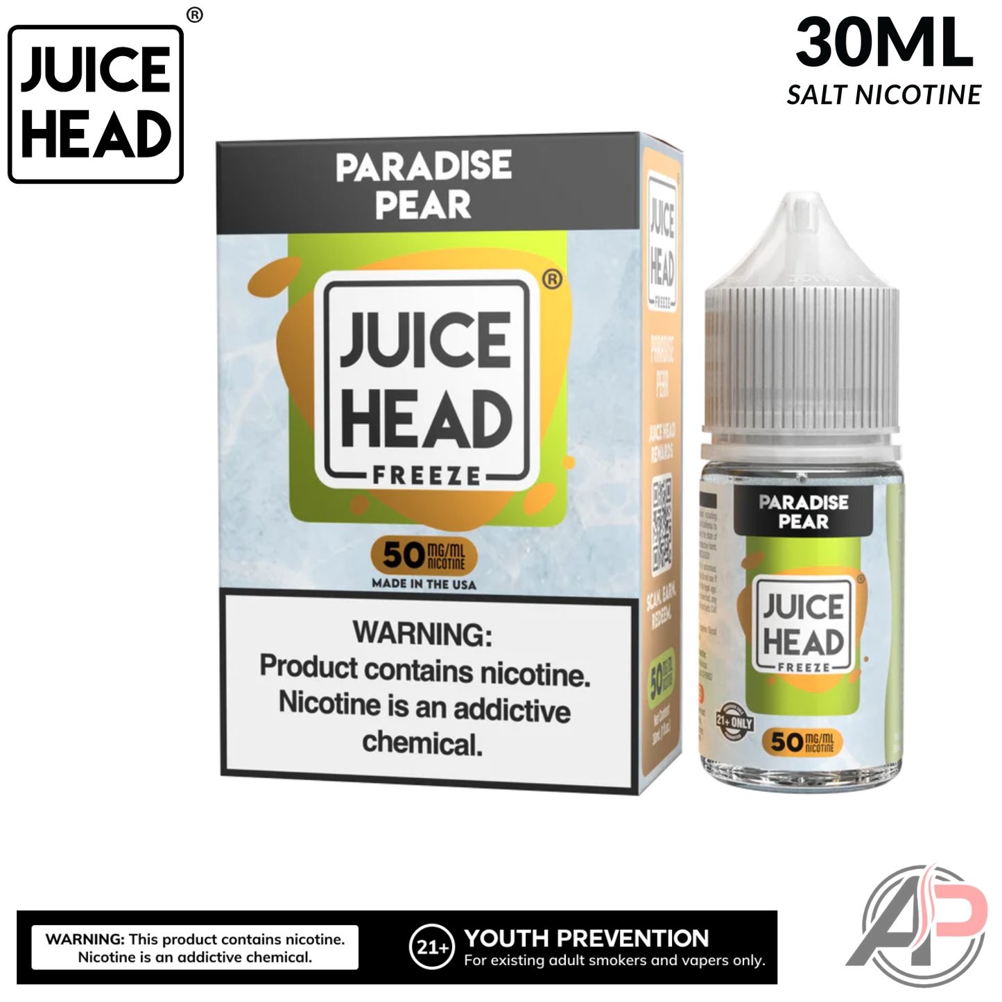 Juice Head Paradise Pear Freeze Salt Nicotine 30mL