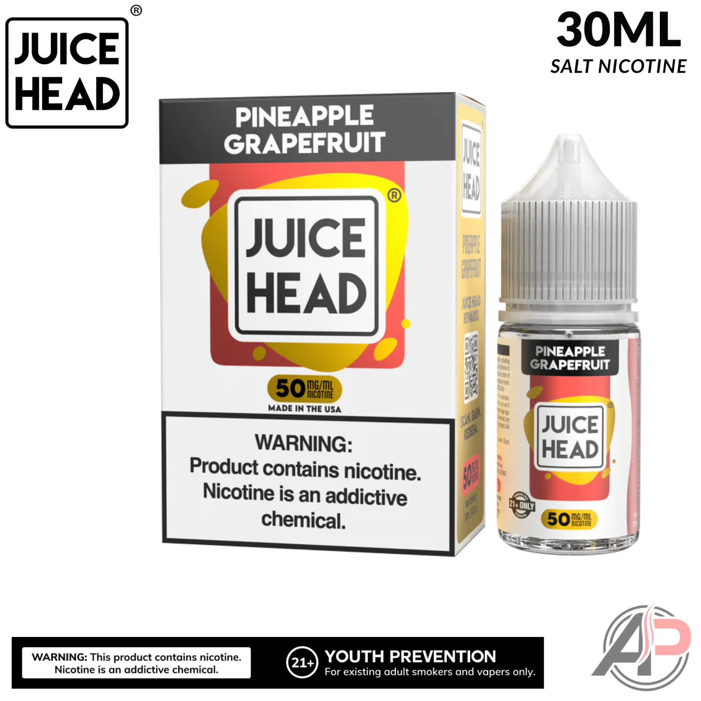Juice Head Pineapple Grapefruit Salt Nicotine 30mL