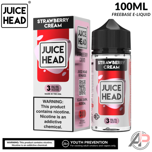 Juice Head Strawberry Cream E-Liquid 100mL