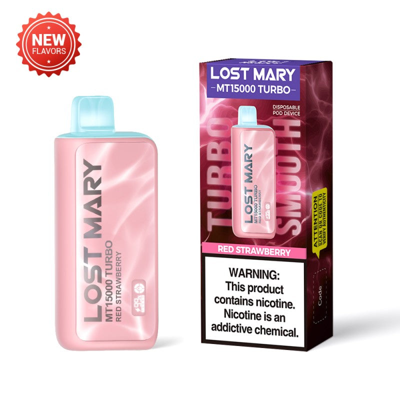 Lost Mary MT15000 Turbo Vape Red Strawberry