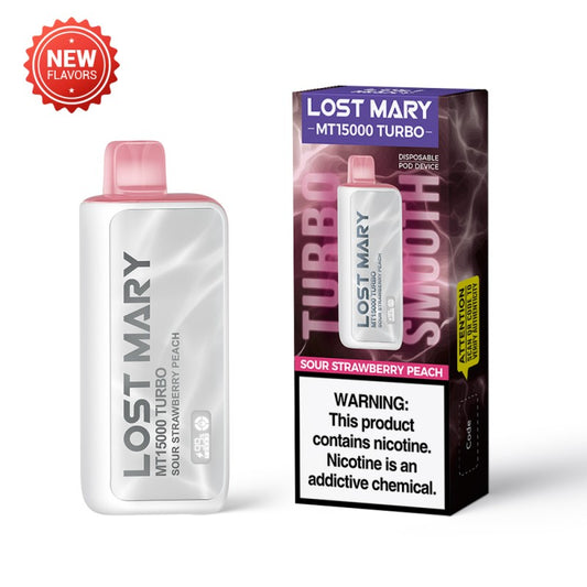 Lost Mary MT15000 Turbo Vape Sour Strawberry Peach