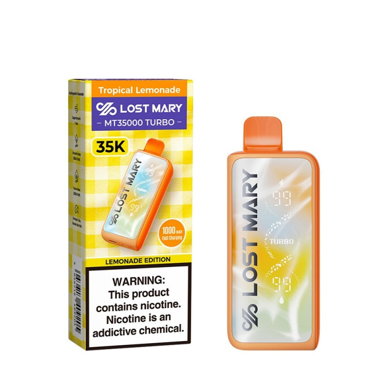 Lost Mary MT35000 Turbo Disposable Vape Device Tropical Lemonade