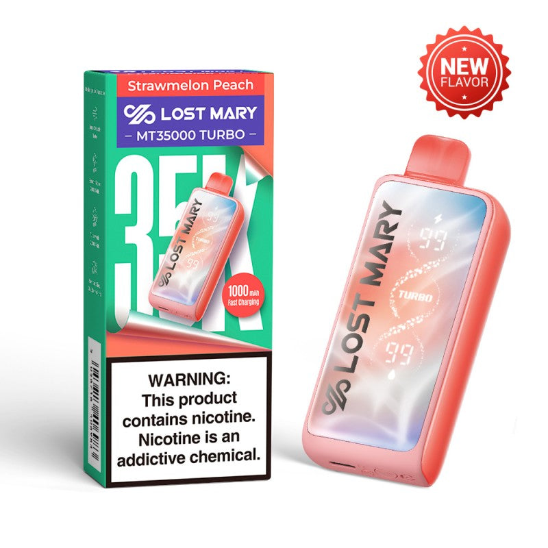 Lost Mary MT35000 Turbo Disposable Vape Device Strawmelon Peach