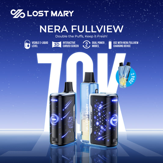 Lost Mary Nera Fullview 70k Puffs Disposable Vape Device Kit