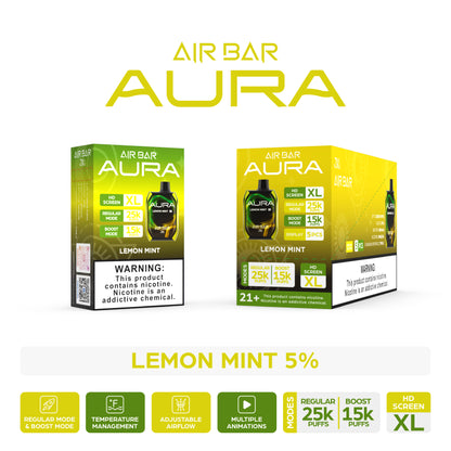 Air Bar Aura 25000 Puffs Disposable Vape Device