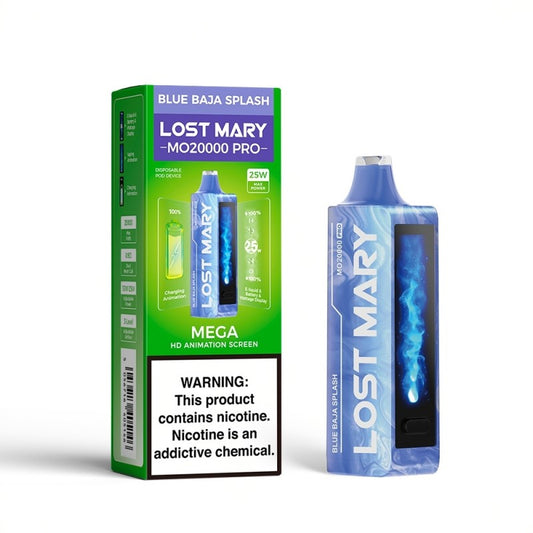 Lost Mary MO20000 Pro Disposable Vape Device Blue Baja Splash