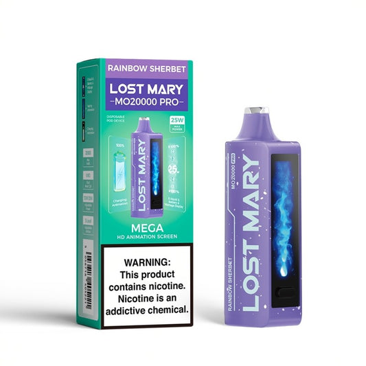 Lost Mary MO20000 Pro Disposable Vape Device Rainbow Sherbet